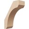 Ekena Millwork 5-inch W x 12-inch D x 16-inch H Legacy Rough Cedar Woodgrain TimberThane Knee Brace, Primed BRCUR05X12X16LECRCPR - alternate 1